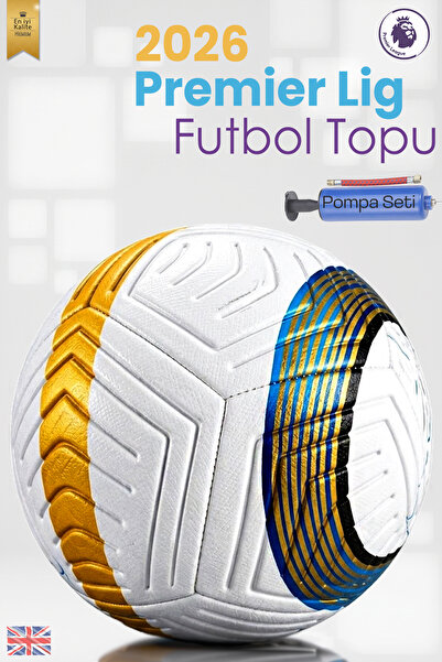 Hsport Premier Lig Dikişli Halısaha ve Çim Zemine Uygun Sert Futbol Topu Topr...