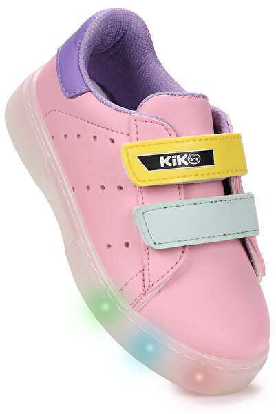 Kiko Kids Royzo Cırtlı Işıklı Kız Çocuk Spor Ayakkabı