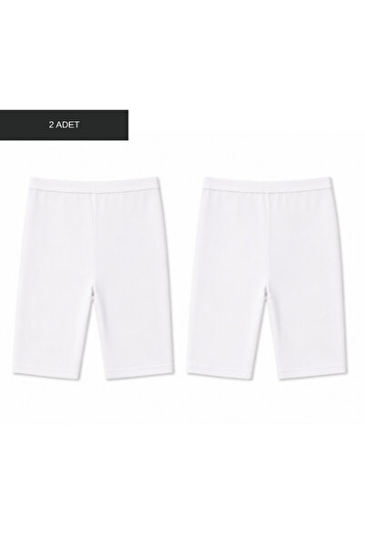 ROCMAY 2-Piece Women's White Modal Shorts Leggings Comfortable Flexible Sport...