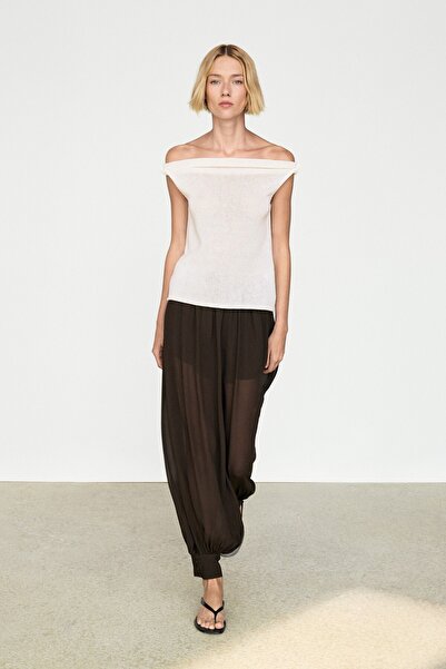 Massimo Dutti Fitilli triko straplez top