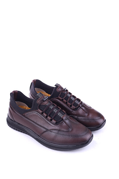 Walkenzo 525 Genuine Leather Stretch Lace-Up Casual Men's Shoes