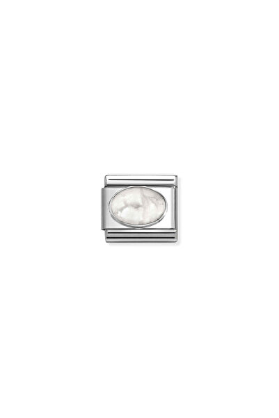NOMİNATİON Composable Classic Dekoratif Link - Taşlar Oval - Howlite Mat -  9...