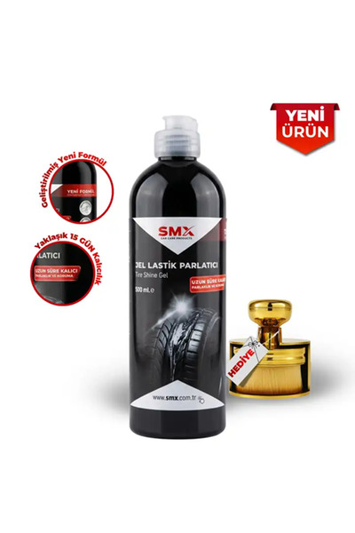SMX ULTRA Silikon Jel Lastik Parlatıcı 500 Ml ( Suya Dayanıklı ve Uzun Süre K...