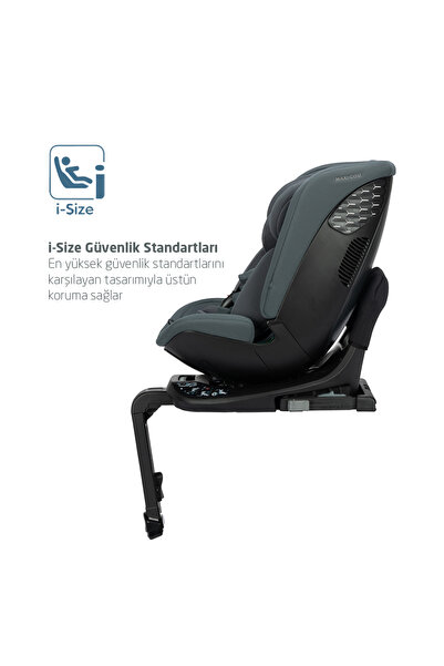 MAXİ-COSİ Maxi-cosi Spinel 360 S I-size Dönebilen Yatabilen Isofix'li 0-36 Kg Oto koltuğu Authentic Graphite