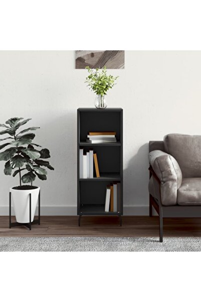Concept Servantă, negru, 34,5x32,5x90 cm, lemn compozit