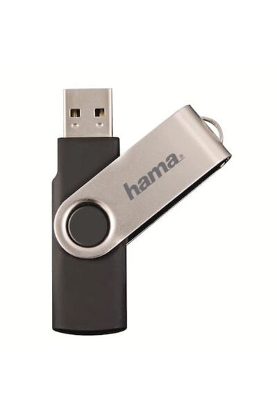 Hama Memorie USB Rotate 16GB USB 2.0 Negru/Argintiu