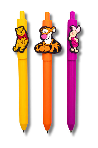 excarpin Sevimli Winnie the Pooh Karakterli Üçlü Kalem Takımı