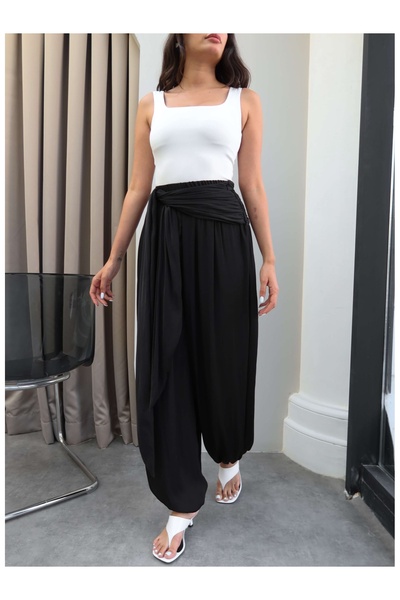 ESRAHELVACI Shalwar Trousers with Tie-Up Detail
