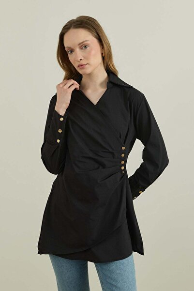 Merve Gültekin Ninda Buttoned Belted Shirt