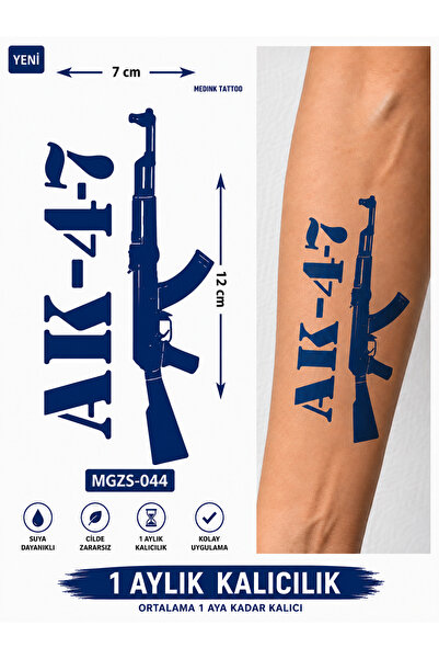 medink tattoo 1 Ay Kalıcı 24 Saat Sonra Kararan Anka Kuşu Dövme Geçici Tattoo...
