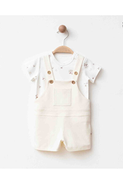 blumi kids Baby Organic Cotton Salopet and T-Shirt Summer Holiday Set