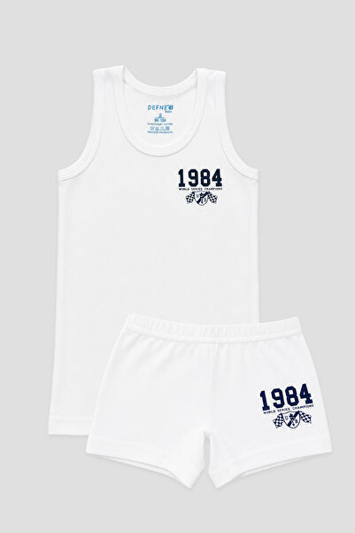 Defne Baby Boy's Cotton Tank Top Boxer Underwear Set