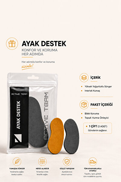 Active Team SP02 - Yapışkanlı Bilek Koruma | Topuk Vurma Önleyici Ve Ayakkabı...