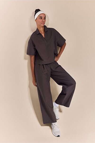 DeFacto Wide Leg Linen Trousers H0384Ax26Sm