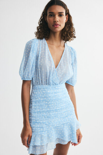 H&M Drapeli Elbise