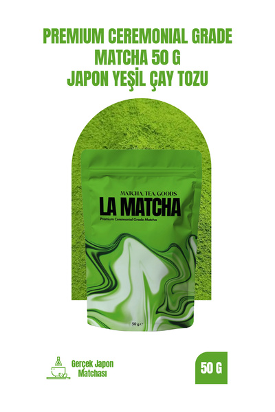 LA MATCHA Premium Ceremonial Grade Matcha 50 g – Japon Yeşil Çay Tozu