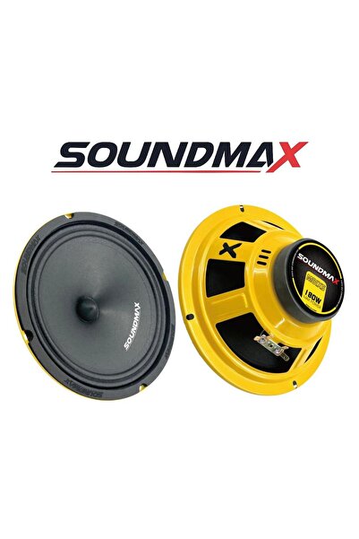 Soundmax sx-m81xs 20cm 180wat 90w RmsMidrange Hoparlör Iki Adet