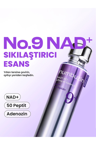 Numbuzin No.9 NAD Bio Lifting-sil Essence NAD+ - 50 Peptit ile Lifting Etkili, Sıkılaştırıcı Esans