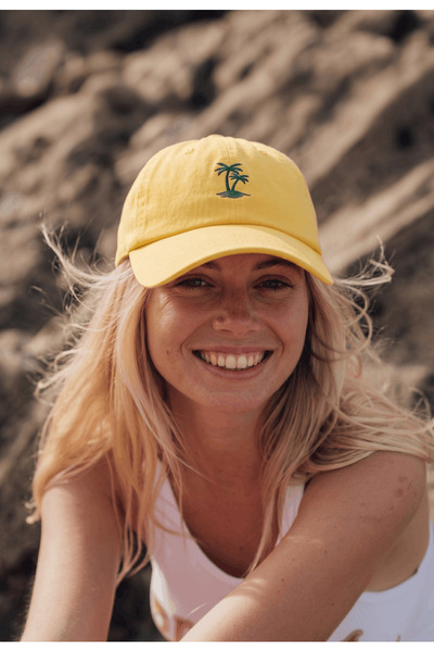 UCLA ANISTON Sarı Baseball Cap Nakışlı - Unisex Şapka