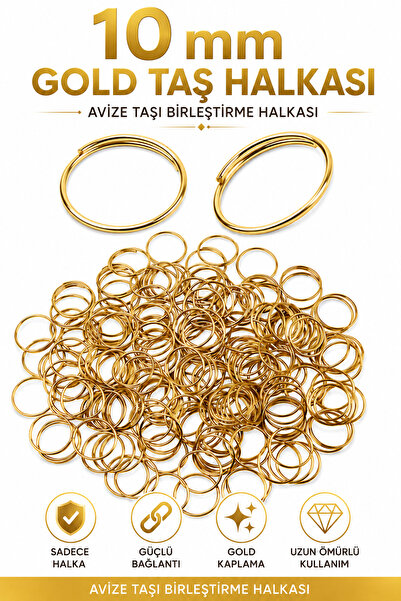 VENON 500 ADET || GOLD SARI ORİJİNAL KAPLAMALI Avize Halkası Avize Taşı Halka...