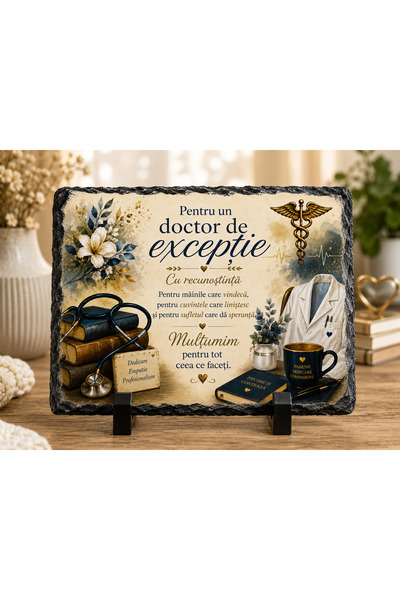 hiperborea Placă ardezie - Cadou pentru un doctor de excepție