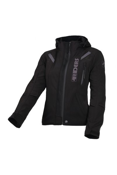 4Riders Alice Pro Korumalı Softshell Kadın Motosiklet Montu Siyah