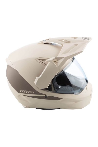 Klim X1 Alpha Carbon Korumalı ADV Motosiklet Kaskı Krem Kahverengi