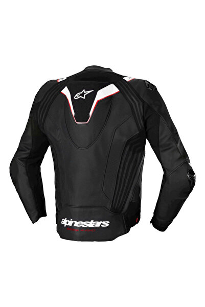 Alpinestars Missile V3 Ignition Deri Korumalı Motosiklet Montu Siyah Beyaz
