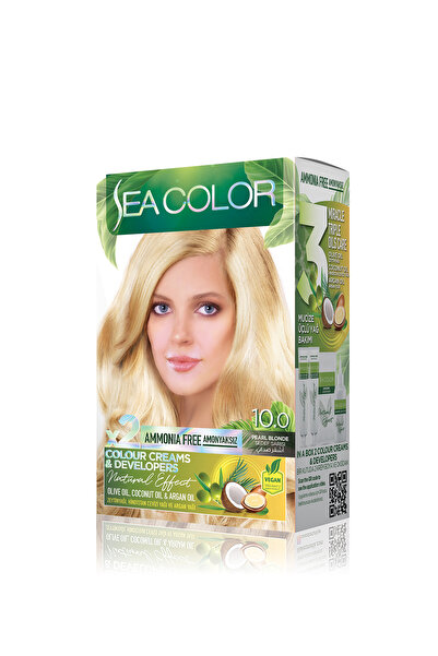 Sea Color Natural Effect Set Saç Boyası Amonyaksız 10.0 Sarısı