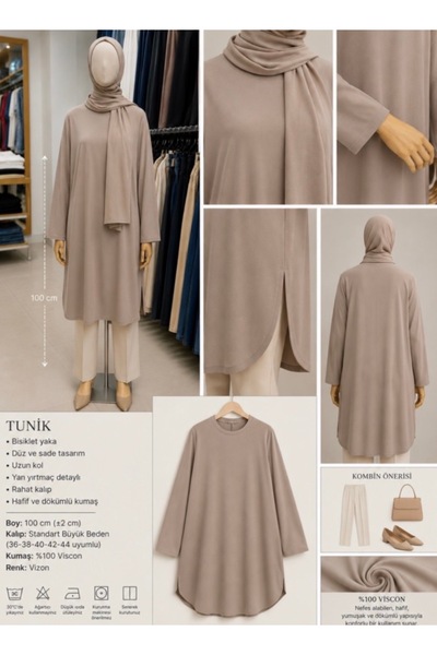 EN GİYİM Tesettür Penye Tunik