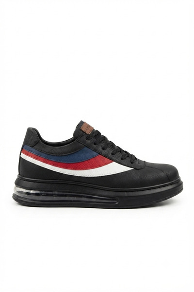 Zerenyus Zrc171 - High Quality Air Sole Lace-Up Men's Sneaker Black