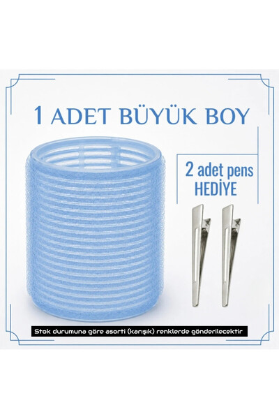 irtihal 1 adet büyük boy cırtlı bigudi