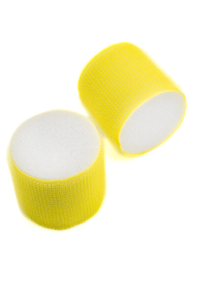 Croc CB16 Sarı Çap:6Cm 2li Bigudi Cırtlı Saç Bigudisi