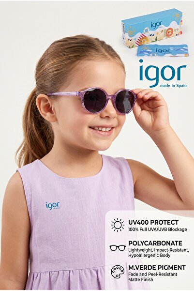 IGOR Tr273-09S Pendy Children's Sunglasses Lilac