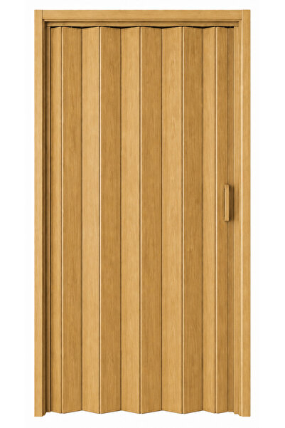 DEKORAKS Akordeon Kapı Kibar Modeli, Meşe Ahşap Desenli, 84x216cm