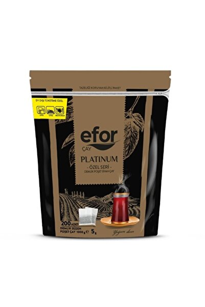 EFOR ÇAY EFOR PLATİNUM DEMLİK POŞET ÇAY 200X5 GR