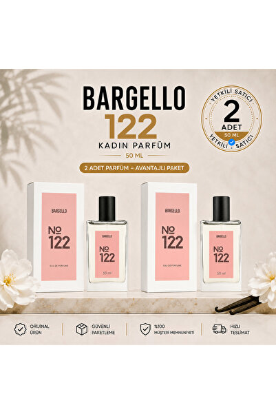 Bargello Kadın Parfüm 122 Oriental 2 Adet 50 ml Edp
