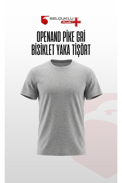 Selçuklu Plus Openand Suprem 0 Neck Short Sleeve Tshirt