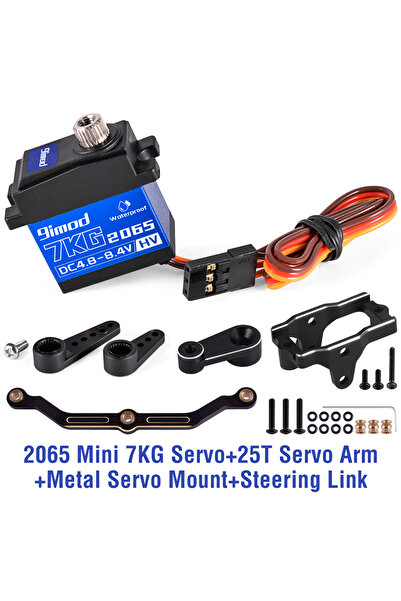 Choice3 مجموعة 9IMOD 7kg 2065 سيرفو رقمي مقاوم للماء عالي الجهد ذو تروس معدني...