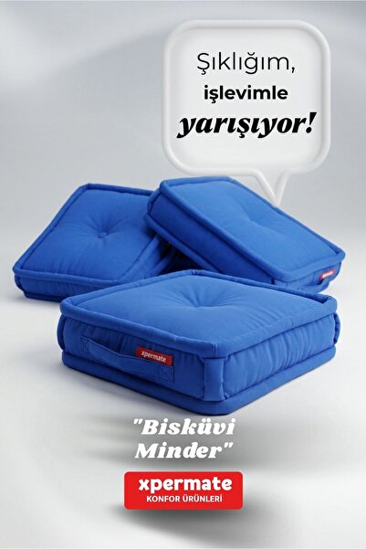 XPERMATE Μαξιλάρι δαπέδου Μπισκουτί Μαξιλάρι 45x45 Παχύ αφράτο γαλλικό μαξιλά...