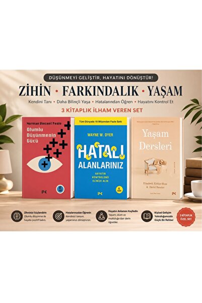 Profil Kitap 3'lü Kişisel Gelişim Kitap Seti Olumlu Düşünmenin Gücü Hatalı Al...