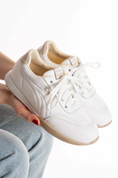 SEFERİ Women's White Daily Comfortable Walking Shoes