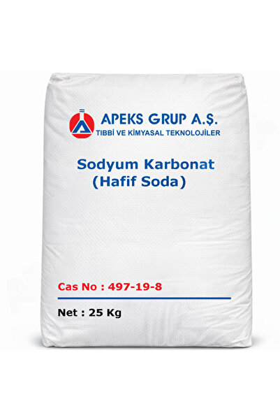 Hafif Soda - %99 - Sodyum Karbonat - Na2CO3 - 25 Kg