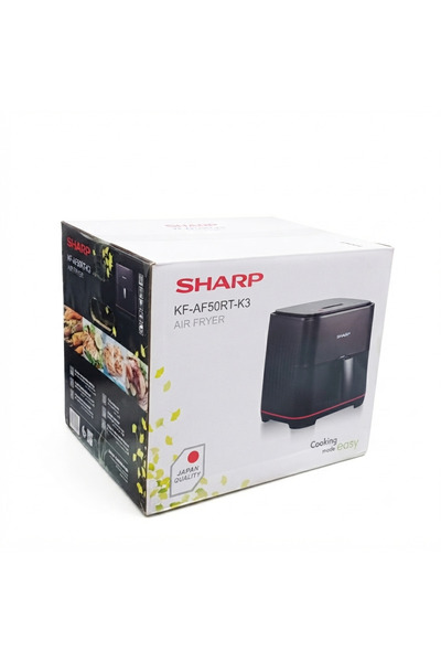 Sharp 5 Liters Air Fryer With 8 Cook Menus Color Black Model-KF-AF50RT 5 L 14...