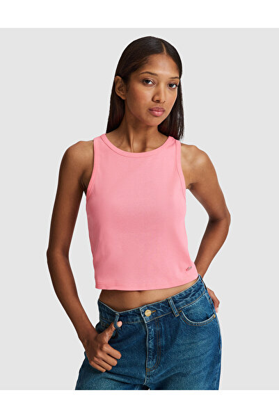Pierre Cardin Pink Extra Slim Fit Crop T-Shirt 50305750-Vr041
