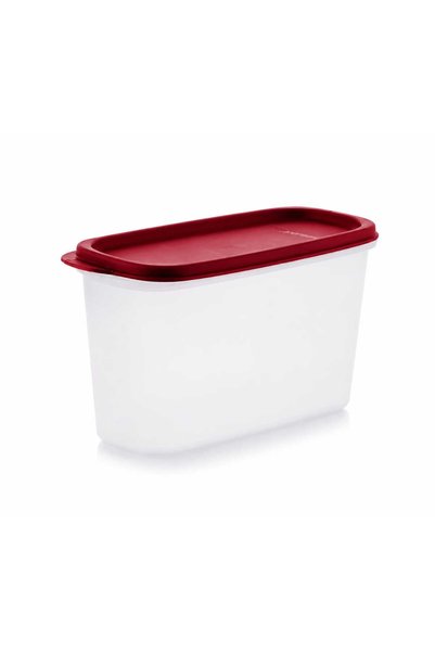 Tupperware Modüler Oval Saklama Kabı 1,1 L Kırmızı Kapak