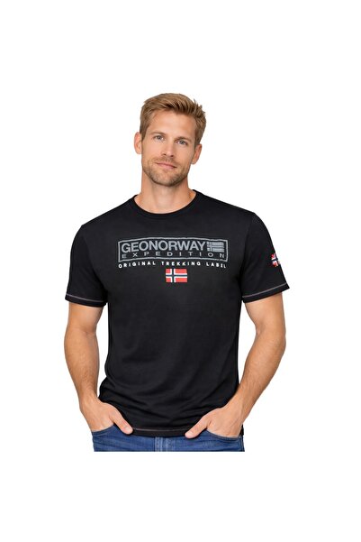 Geographical Norway Tricou JASIC Negru (SZ2086H-GN) Bărbați