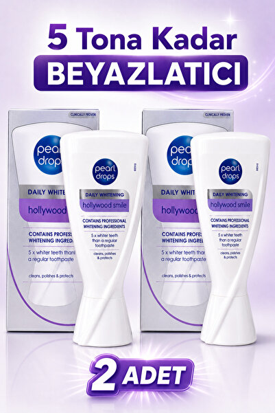 Pearl Drops Hollywood Smile -2 Adet- Beyazlatıcı Diş Macunu | Aktif Oksijen |...