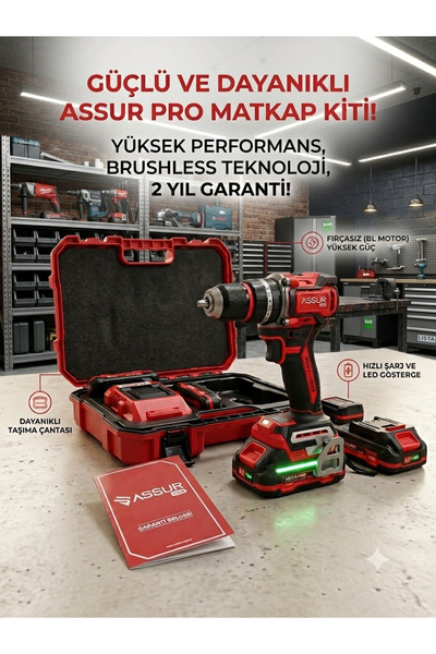 Doğan Tekno ASSUR PRO 120 21V KIRMIZI PROFESYONEL MATKAP