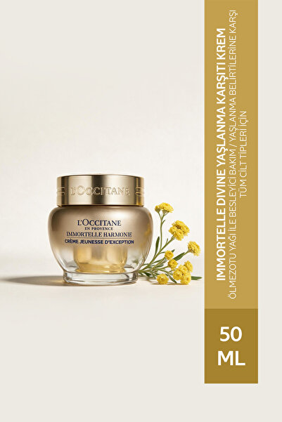 L'Occitane Immortelle Harmony İleri Yaşlanma Belirtileri için Krem, Ölmezotu ...